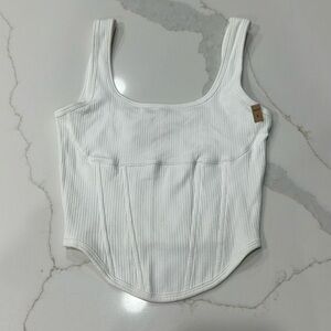 PINK Cinched Corset Top